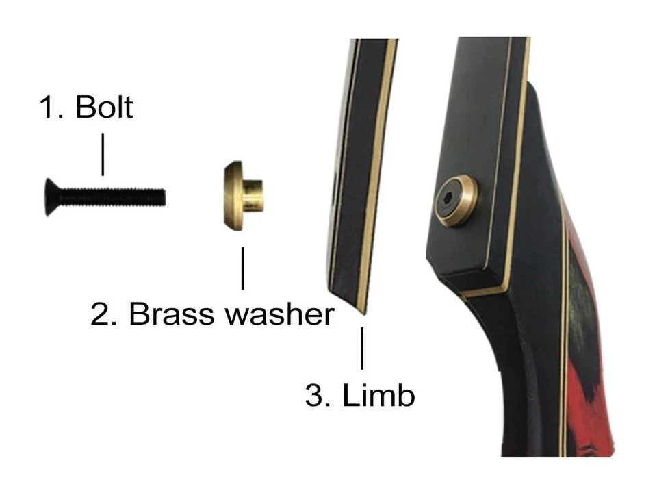 PMZ 60" Recurve Bow Set 20–60lbs Takedown Traditional Archery Bow for Hunting - Image 4 of 4