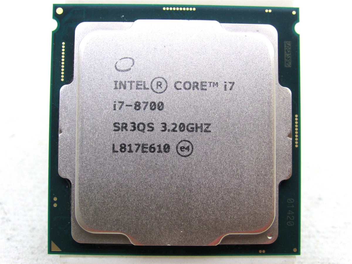 CPU CPU/i7-8700 Intel Core i7-8700 Processor Model LGA 1151/H4 Socket Type 6 Core