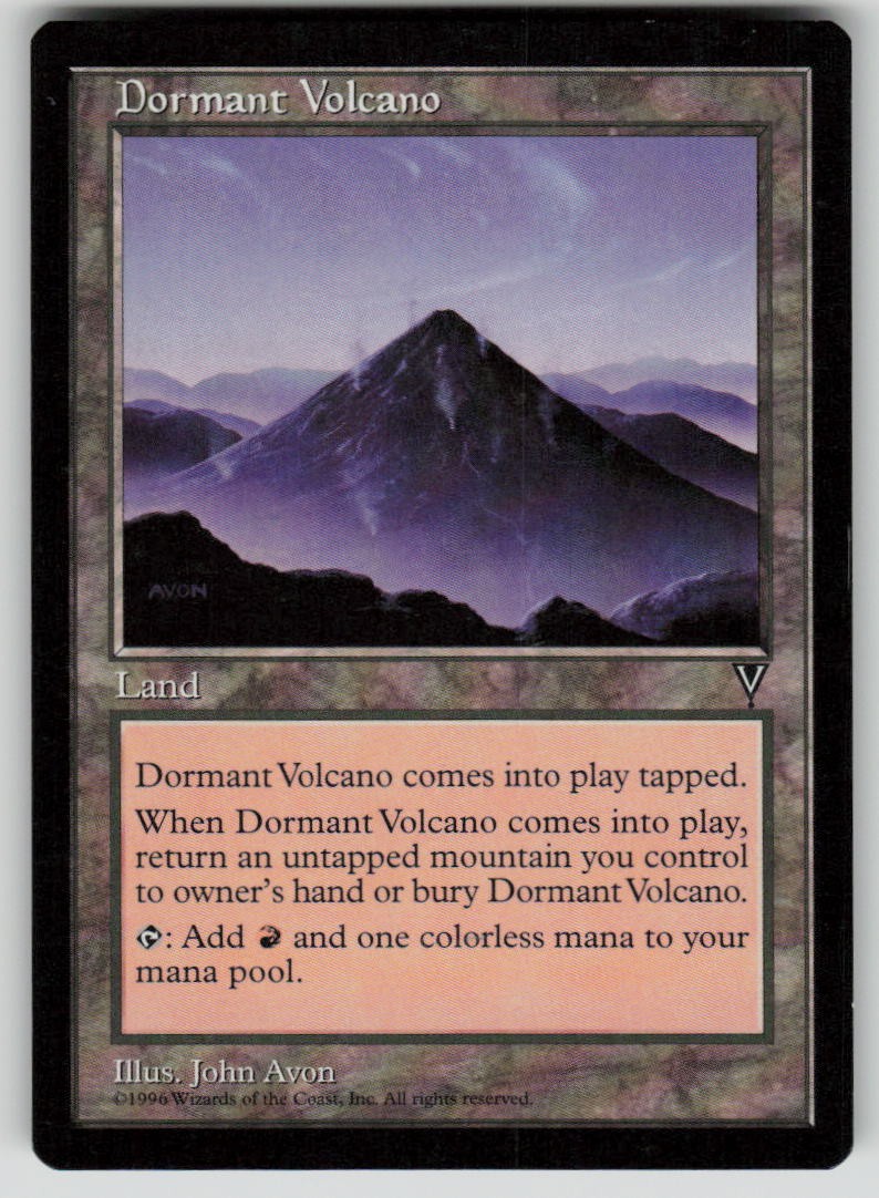 Dormant Volcano Uncommon Visions MTG Near Mint 1997
