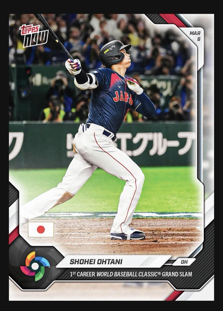 Shohei Ohtani 1st Grand Slam 2026 World Baseball Classic Topps NOW