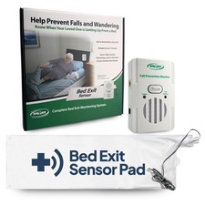 Smart Caregiver Bed Alarm for Elderly Adults   Fall Prevention System with 10...