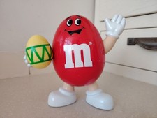 Vintage 1992 M&Ms Red Egg Candy Dispenser Collectable Candy (bo)