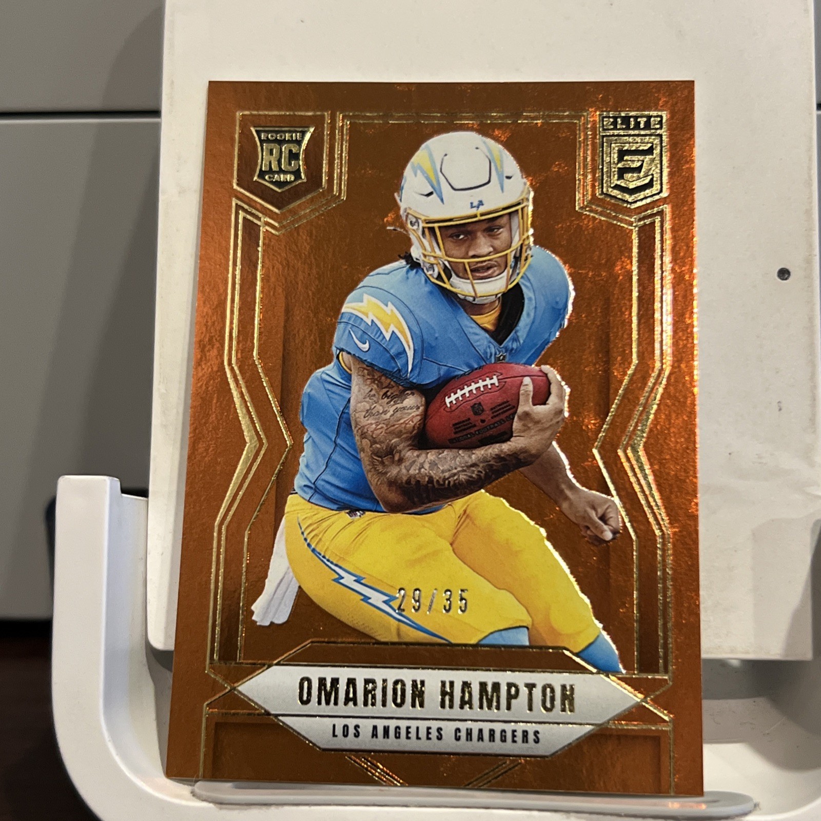 2025 Donruss Elite Omarion Hampton RC Bronze #132 29/35