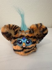 Hasbro Furby 2023 Mini Tiger Friend Electronic Plush Toys Clip Keychain