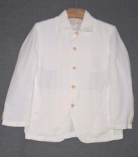 Intermezzo Linen Rayon Blend Blazer Jacket Women s Off White Size Medium