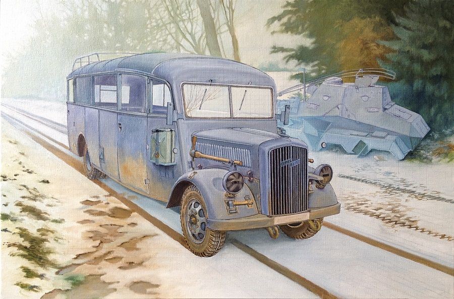Roden 807 - 1:35 Opel Blitz 3.6-47 Omnibus W39 Ludewig - New