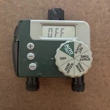 Orbit 58910 Programmable Hose Faucet Timer 2 Outlet Green