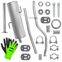 Auspuff SchalldäMpferset FüR Peugeot 206 FließHeck 1.1, 1.4 (2003-2006)