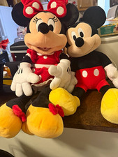 Disney Mickey Minnie Mouse Large Plush Stuffed Animals Set 24-36 in Age 3