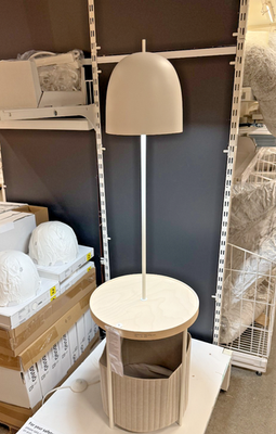 IKEA TRINDSNO トリンドスノー フロアランプ　美品！ Ikea TRINDSNÖ Floor lamp white metal/birch veneer 49