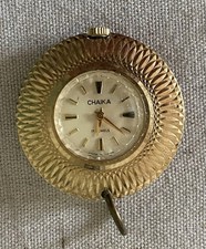 Vintage Pedant Chaika USSR Women?s Watch Gold Plated AU5 No History
