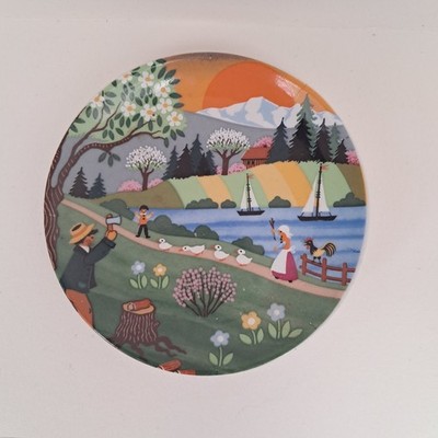 Vintage Reutter Porzellan Barbara Furstenhofer Spring Plate W Germany 4''