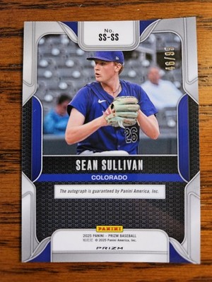 Sean Sullivan 2025 Panini Prizm Sensational Signatures Orange