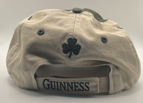 Guinness Beer Hat Canvas Adjustable Cap Embroidered Green - Picture 2 of 7