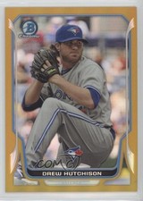 2014 Bowman Chrome Gold Refractor 46/50 Drew Hutchison #217 sb0