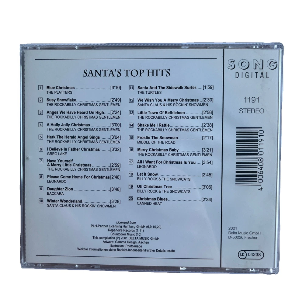 Santa's Top Hits | CD Sampler mit 20 Weihnachtshits | Sehr gut - Bild 2 von 3