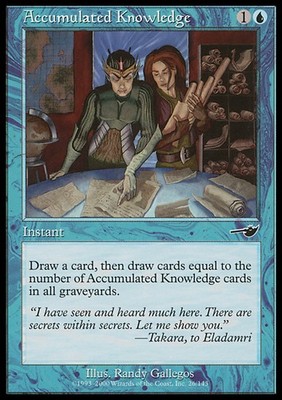 MTG Magic the Gathering Accumulated Knowledge (26/143) Nemesis LP