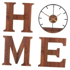 Home Wall Decor Wall Clock,Home Letters Wall Art Clock,Farmhouse Wall 