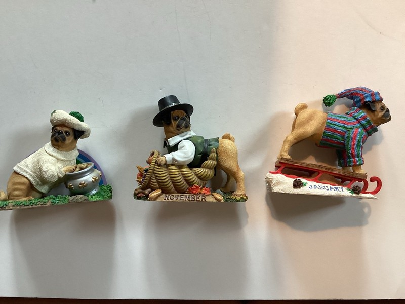 Pug Dog Figurines