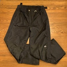 Slalom Ski Pants Mens Sz M Outdoor Snowboarding Nylon Adjustable Insulated Black