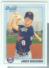 James Beresford Minnesota Twins 2010 Bowman Prospect