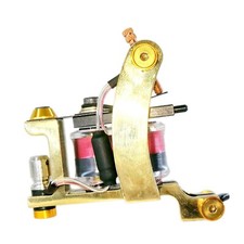 1PC BRASS TATTOO MACHINE SHADER 25MM 10WRAPS COPPER WIRE COIL US 8-32 THREAD