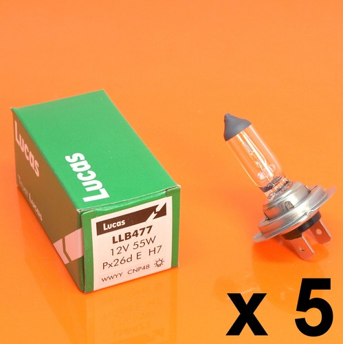Lucas 12V 55W Watt H7 Halogen Headlight Headlamp Bulb 477 PX26D 499 - LLB477 - Picture 8 of 8