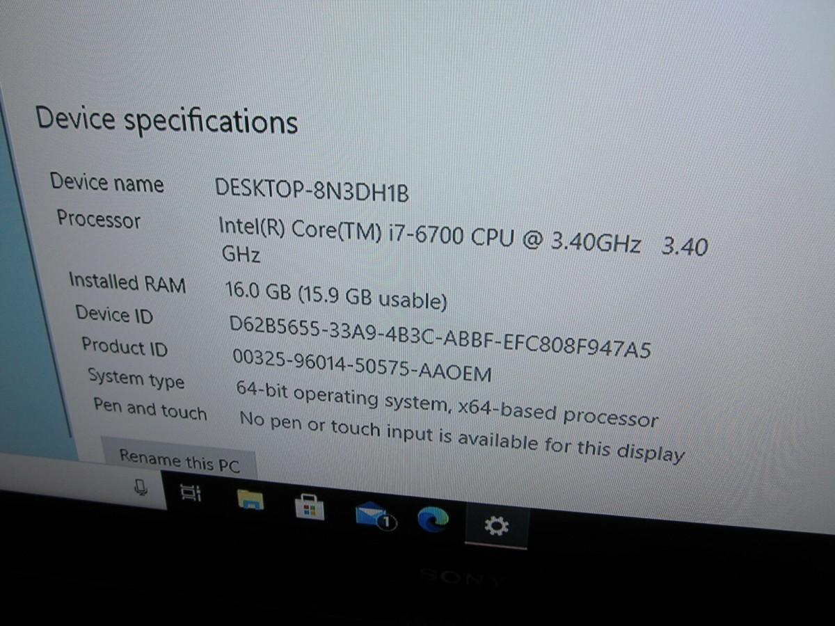 ASUS ROG G20CB Gaming Desktop PC i7-6700 3.4GHz 16GBRAM 1TBHD - NO