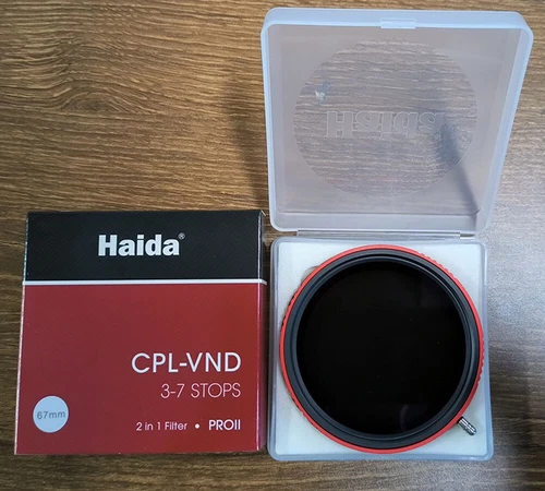 OPEN BOX, Haida 67mm PROII CPL-VND 2 in 1 Filter Variable ND 3-7 Stop CPL 2-In-1 - Picture 2 of 13