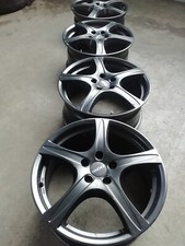 4x schwarze Alufelgen, 8x18, 5x112, ET45, VW Audi Mercedes