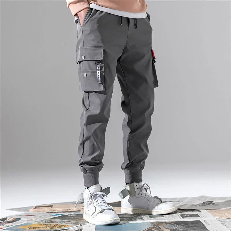 Pantalones Hombre Cargo Streetwear Joggers Deportivos Gran Tamaño Verano | eBay