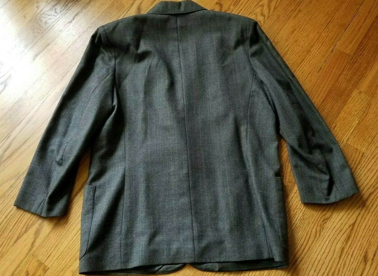 LARRY LEVINE 2 PC Gray Patterned Collared Skirt S… - image 8