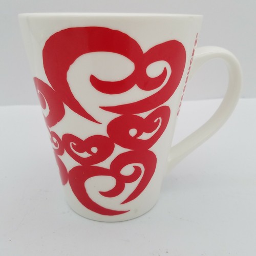 Starbucks Red Heart Coffee Mug White Tea Cup Valentine Love 12 fl oz So Cute! - Picture 3 of 10