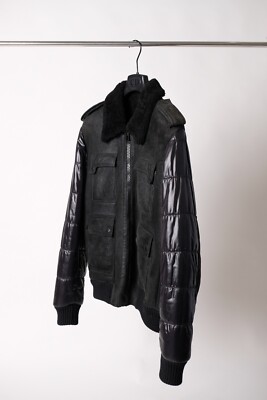 Dior Homme Leather Jacket FW07 Navigate Shearling Hedi Slimane 50