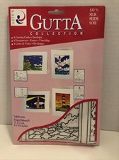Arty’s Gutta Collection Silk Greeting Cards And Envelopes 100% Silk Lighthouses