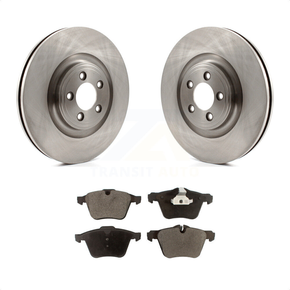 Disc Brake Rotors And SemiMetallic Pads Front Kit For Jaguar XF XJ XKR