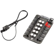 PWM 4Pin and 3Pin ARGB Hub10-port 2-in-1 Sync Hub with SATA Power Port CPU Co...