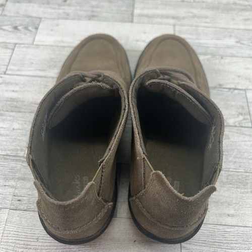 Clarks Bendables Nikki Class Brown Leather Lace Up Ankle Chukka Booties Size 6 - Picture 9 of 10