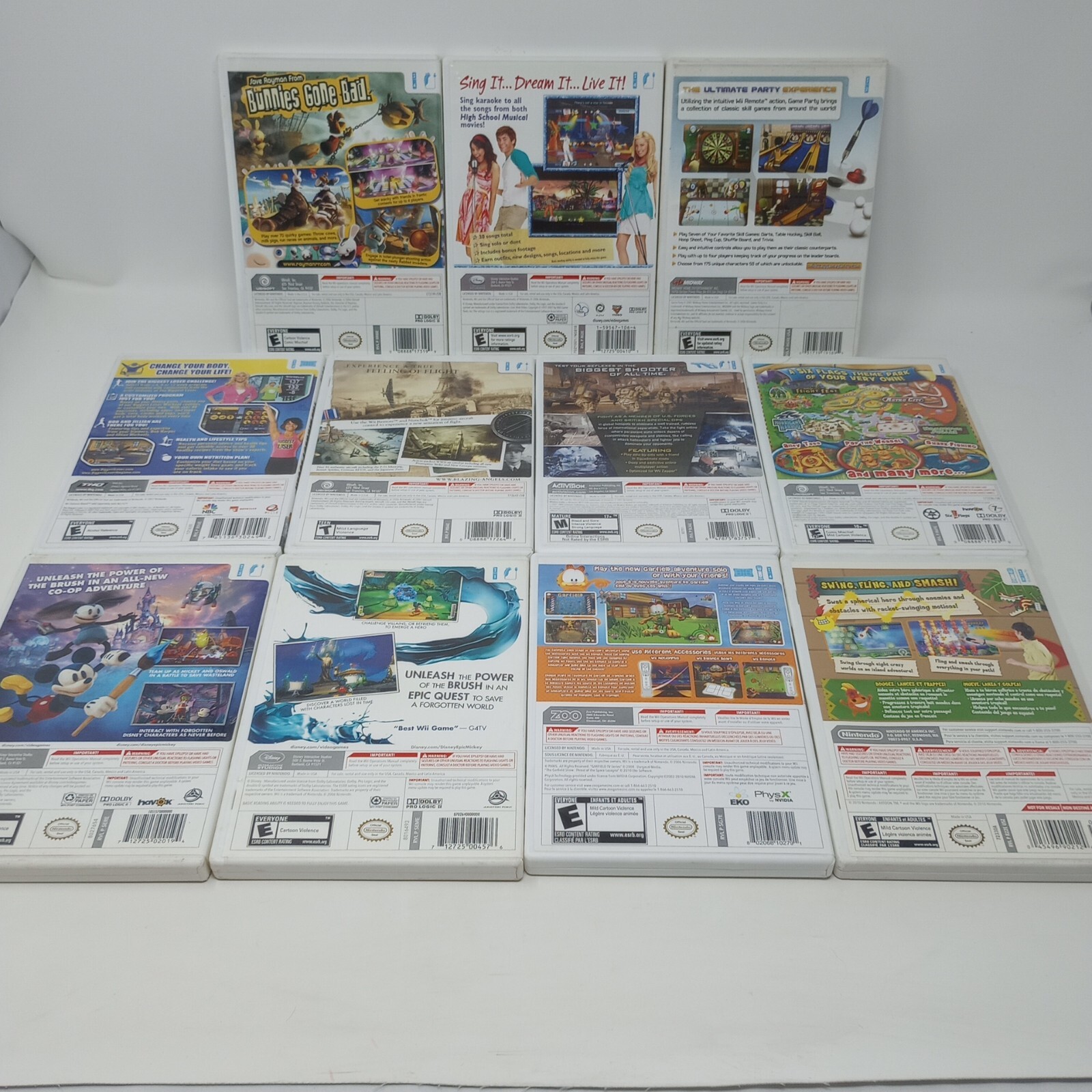 Lot Of 11 Nintendo Wii Games eBay