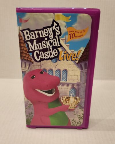 Barney’s Musical Castle Live VHS Purple Dinosaur Kids Sing Along Songs