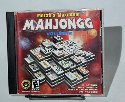 Moraff's Maximum Mahjongg Vol. 2 PC Game Windows 98/ME/XP W Case & Instructions
