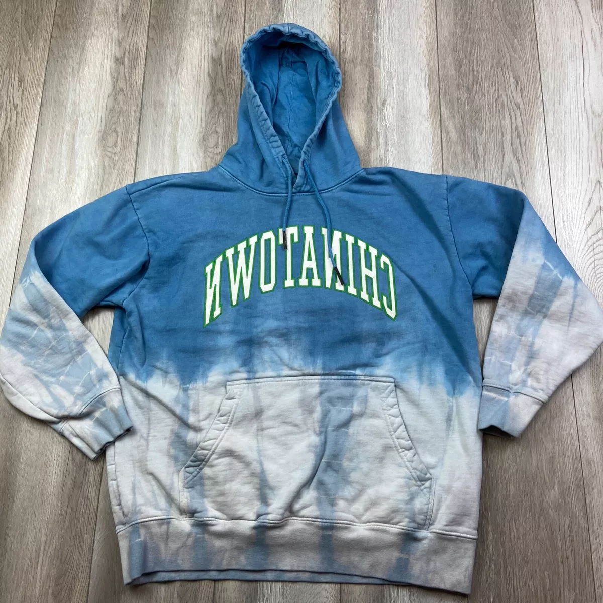 Chinatown Market Sweater Mens XL Blue Tie Dye Hoodie Hooded Reverse Arc Logo eBay