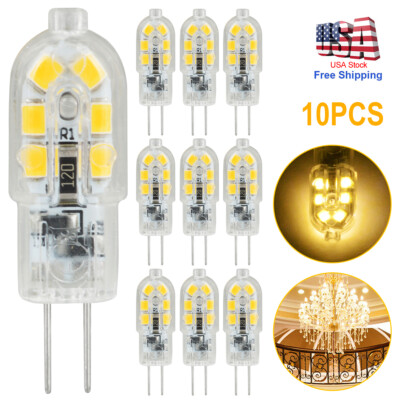 10-30PCS G4 Bi-pin 12 LED Lamp Light Bulbs DC 12V 20W 2835 SMD 6000K White/Warm*