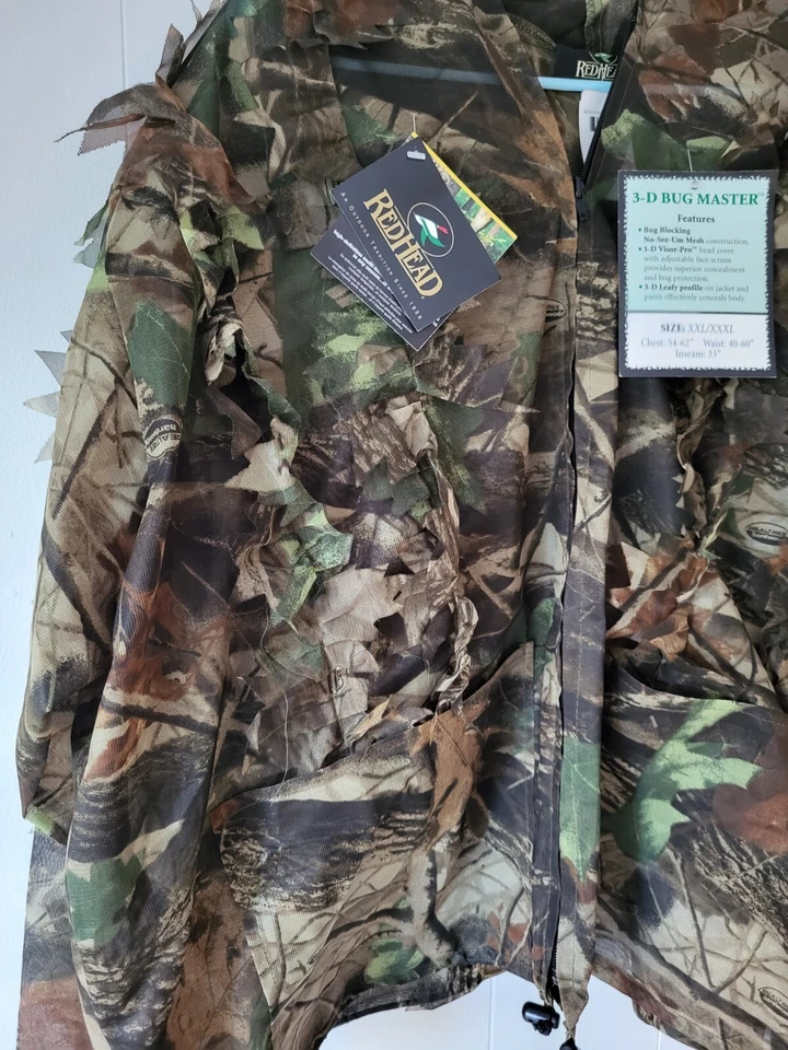 Red Head 3-D Bugs Master Hunter Vest  2 Piece Set Realtree. - Image 3 of 4