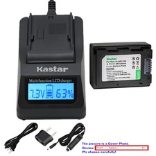 Kastar Battery LCD Fast Charger for Samsung IA-BP210E IA-BP420E Samsung HMX-H320