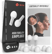 High Fidelity Concert Ear Plugs - Reusable Noise Reduction Earplugs for Loud ...