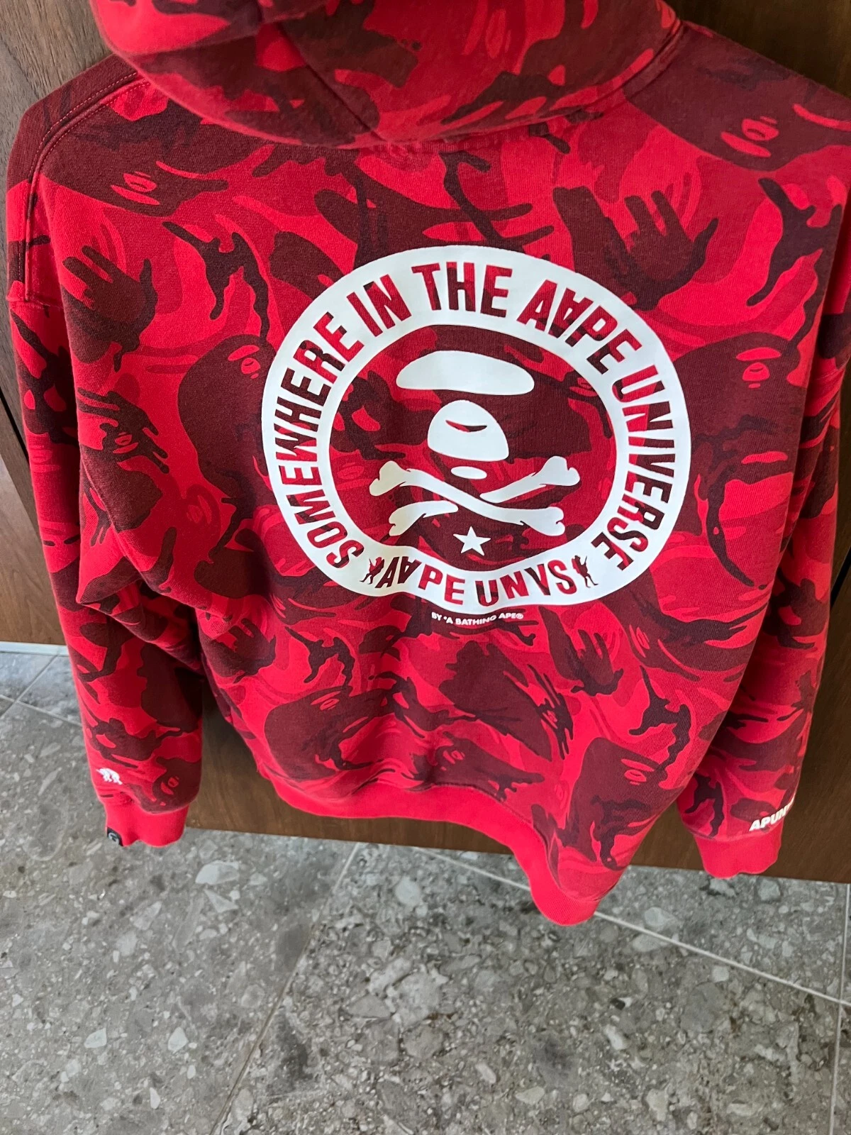 A BATHING APE (BAPE) BAPE Aape by A Bathing Ape Red Camo Somewhere in the Ape Universe TG: Small