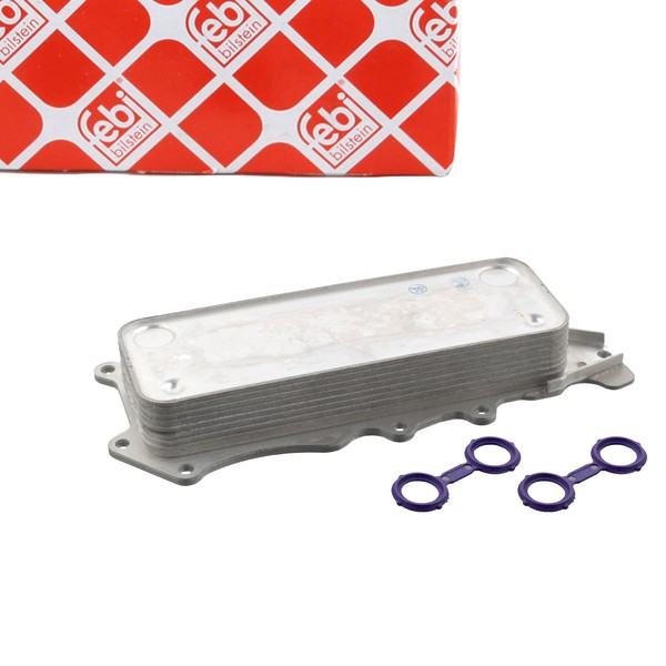 febi 102371 ÖLküHler + Dichtungen FüR Mercedes W203 W204 W211 W212 W213 OM642-image