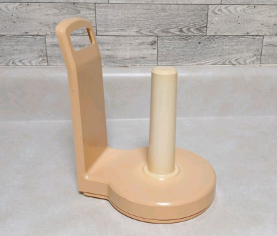 Vintage MCM InterDesign Free Standing Paper Towel Holder Beige Handle 8.25'' Tall
