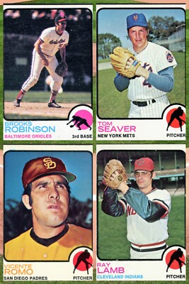 1973 Topps Baseball Football Hall of Fame & Stars - Actual Scans of Cards U Pick